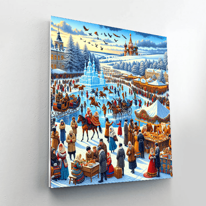 Kazan Russian Winter Festival - Russia DIY Paint By Numbers