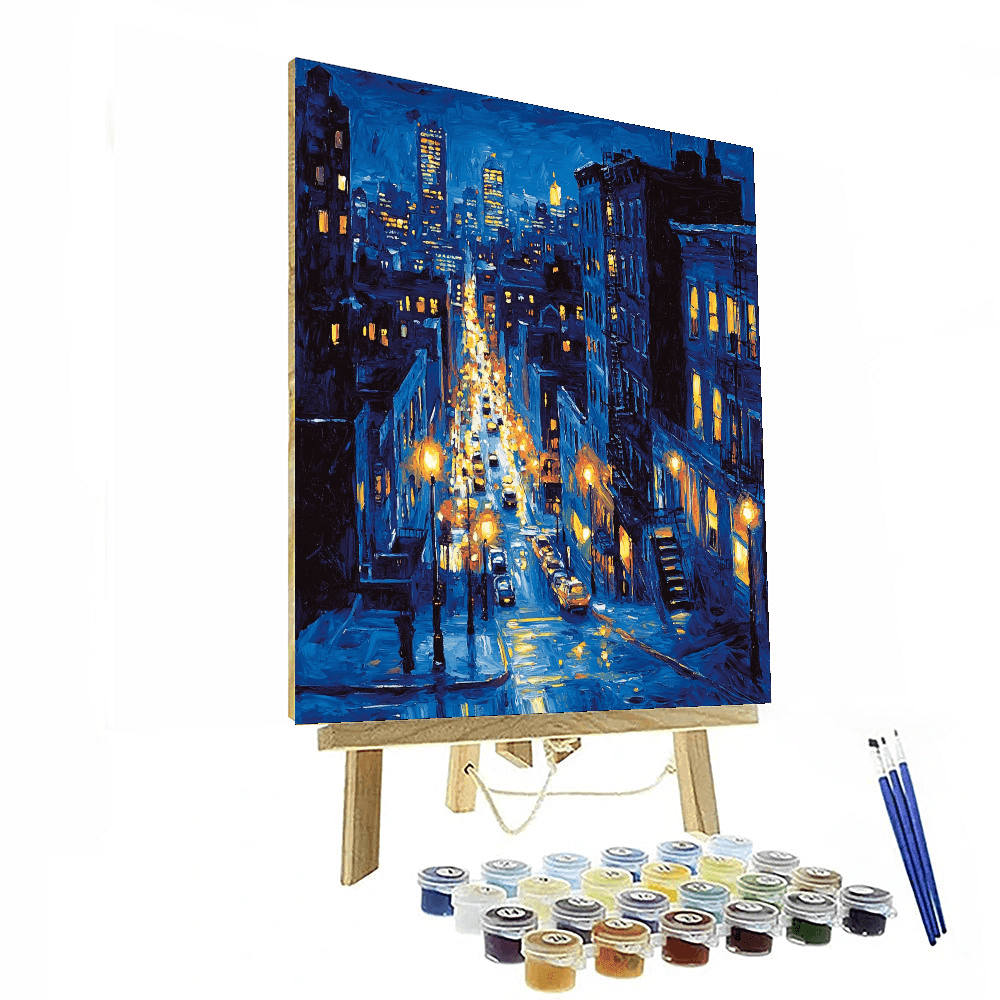 Edward Hopper Inspired Urban Energy  Painting By Numbers Kit