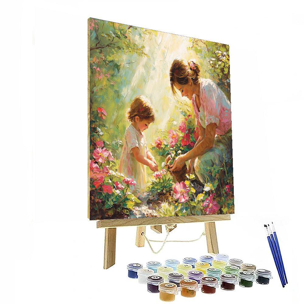 Moments In The Garden Painting Number Kit