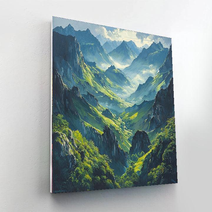 Michelangelo Inspired Aerial Majesty  DIY Paint By Numbers