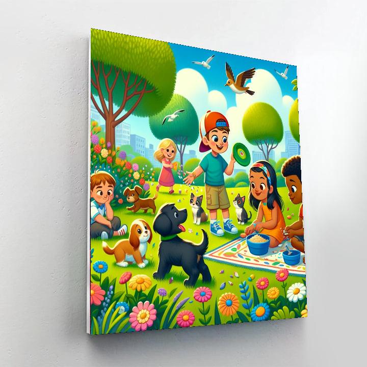 Happy Animal Adventure Painting By Numbers Kit