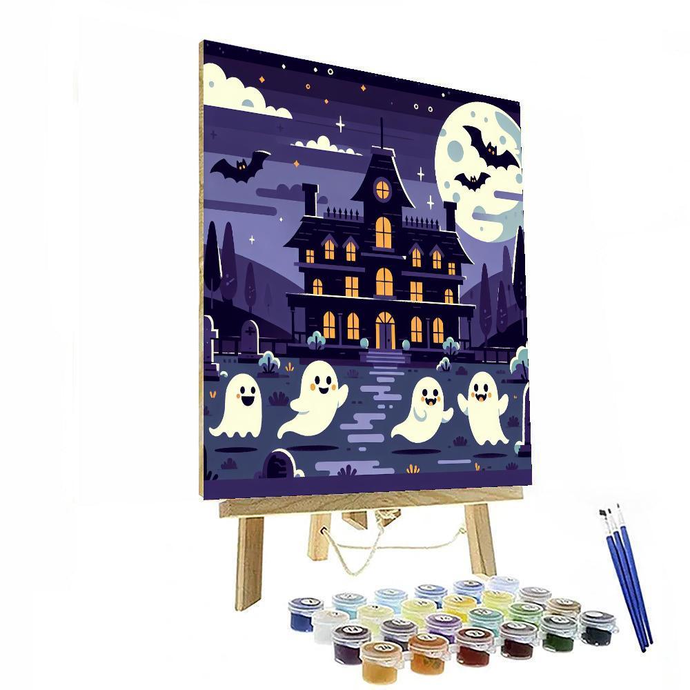 Halloween Haunted Mansion Paint By Color