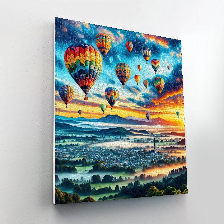 International Balloon Fiesta - New Zealand Paint By Numbers Kits