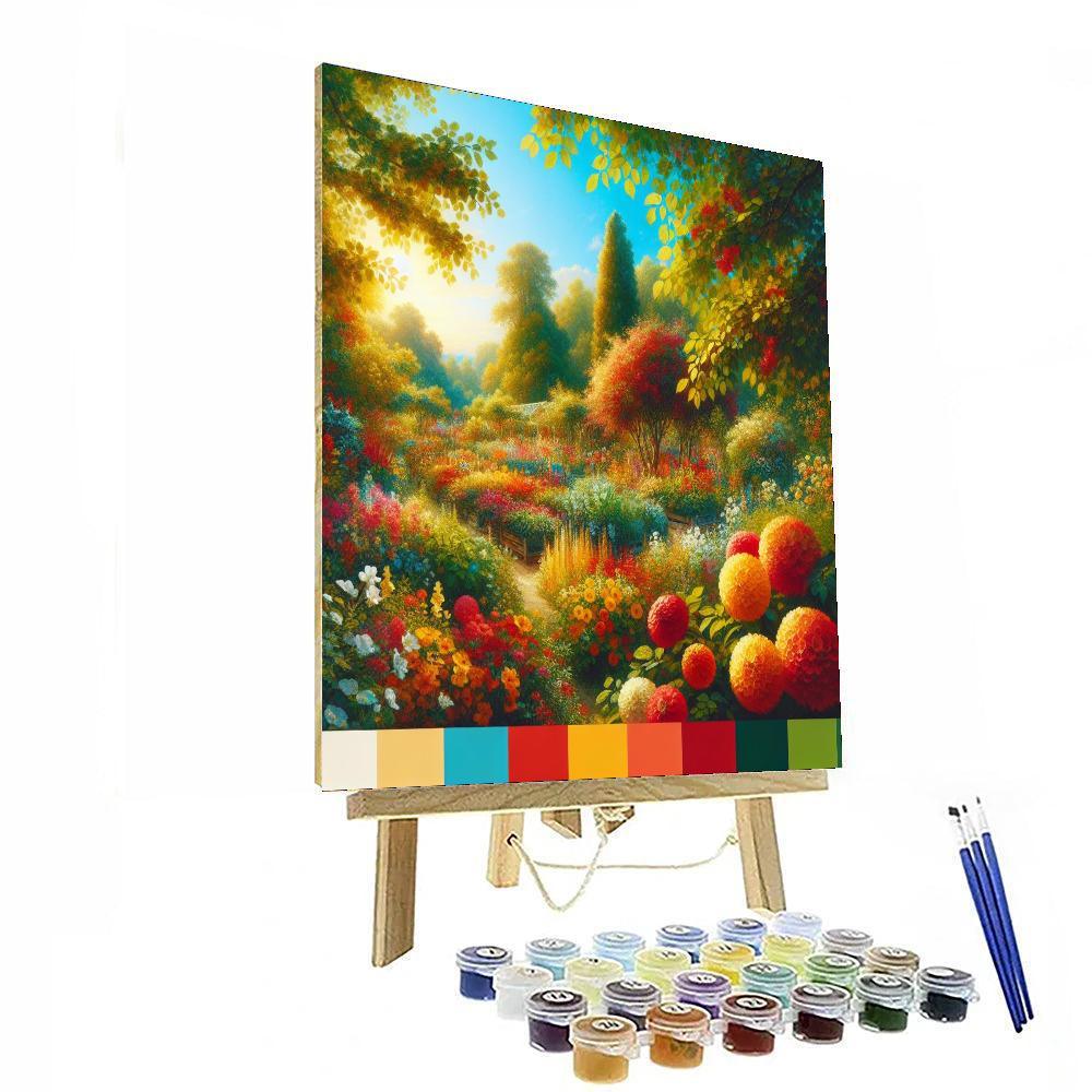 Glistening Summer Garden Paint By Numbers Art
