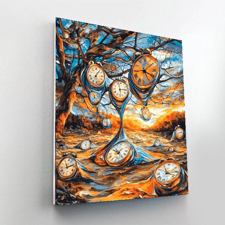 Salvador Dali Inspired The Persistence Of Dreams  Number Painting