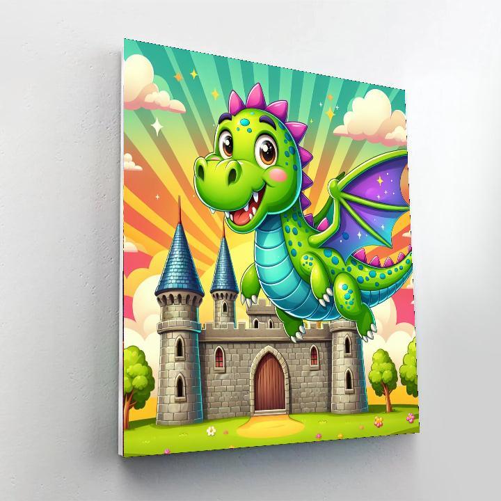 Fun-loving Dragon Paint By Color