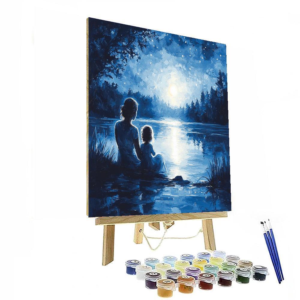Gentle Moonlit Reflections DIY Paint By Numbers