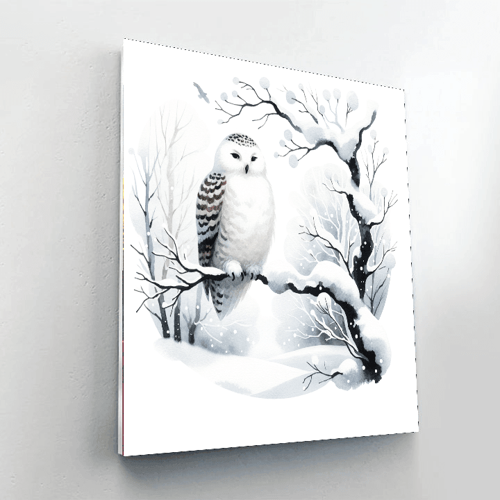 Snowy Owl Watch Paint By Numbers Kits