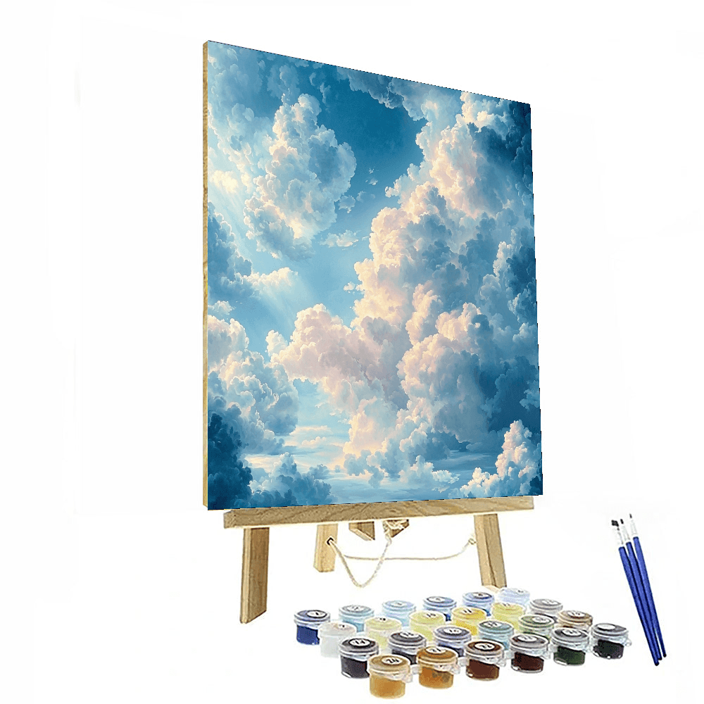 John Constable Inspired Ethereal Clouds  Paint By Number