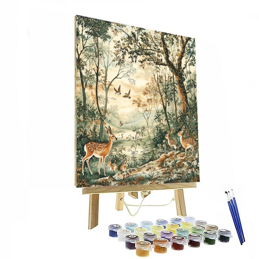John James Audubon Inspired Wildlife At Dusk  Paint By Numbers