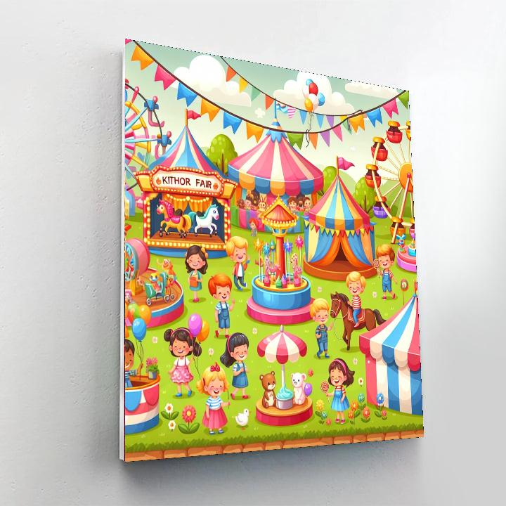 Adventure At The Fair Number Painting