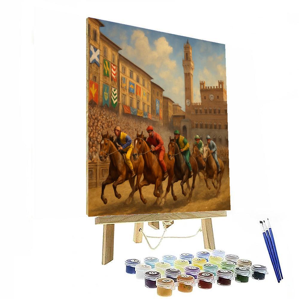 Il Palio Di Siena - Siena Paint By Numbers Kits