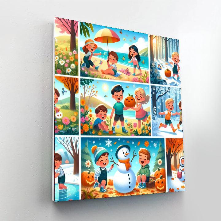 Charming Seasonal Celebrations Painting By Numbers Kit