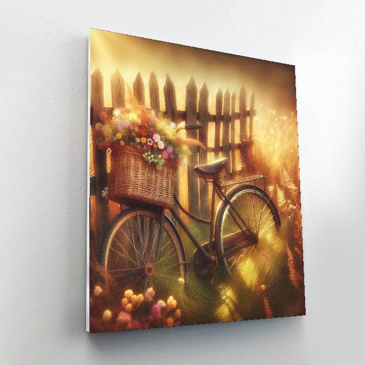 Vintage Bicycle Romance Paint By Numbers