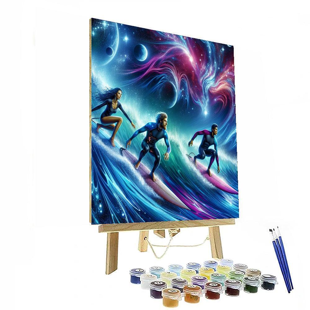 Cosmic Surfing Numbered Painting Kits