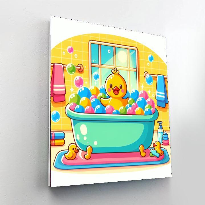 Colorful Bubble Bath Paint By Number