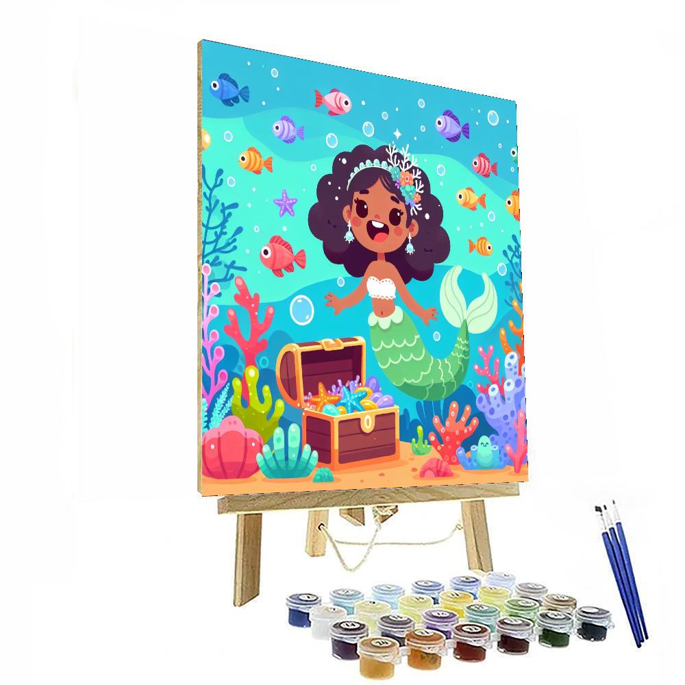 Mermaid's Treasure DIY Paint By Numbers