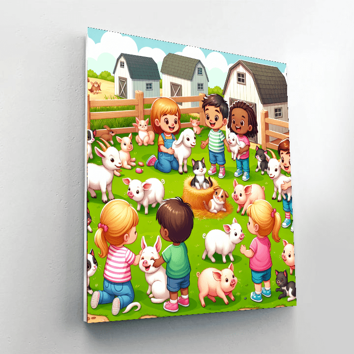 Magical Petting Zoo Paint By Number