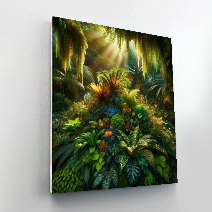 Lush Botanical Haven Painting Number Kit