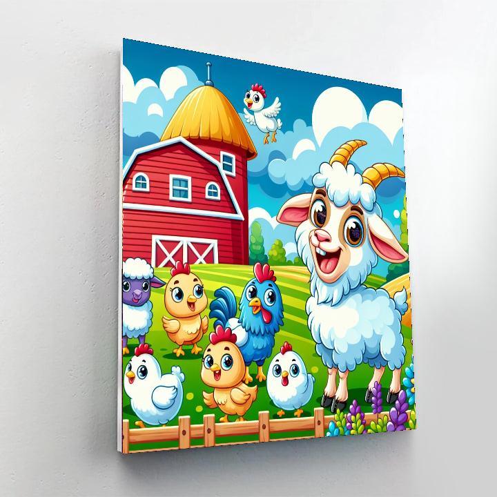Frolicsome Farmyard Paint By Numbers Kits