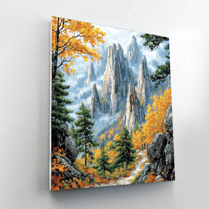Huangshan Mountain Painting By Numbers Kit