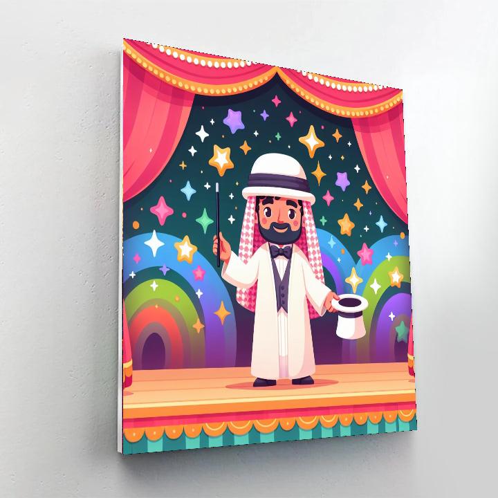 Magician's Mysterious Show Painting Number Kit