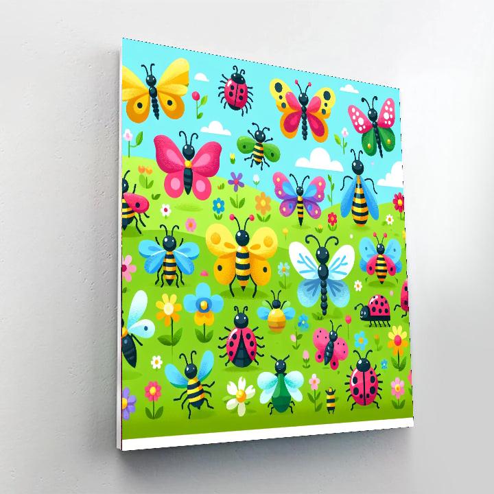 Inventive Insect World Paint By Numbers Art