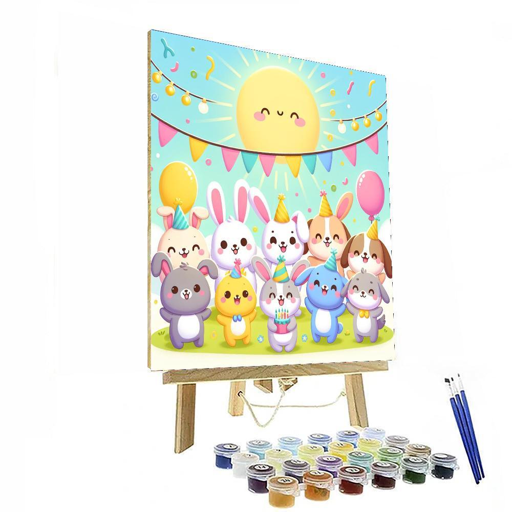 Cute Critters Party Paint By Numbers Kits