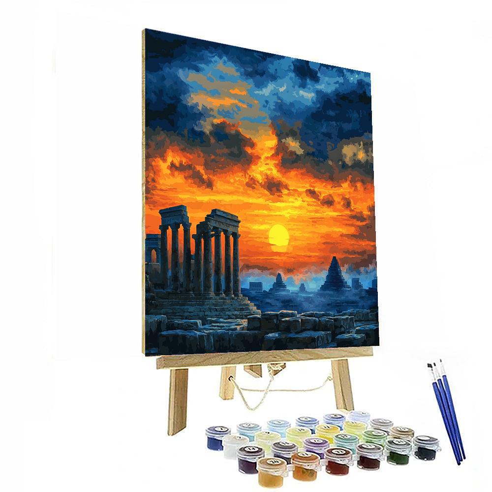 Caspar David Friedrich Inspired Ancient Civilizations  Paint By Numbers