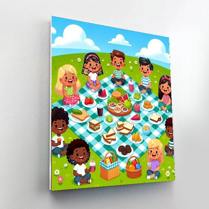 Jolly Picnic Fun Paint By Number