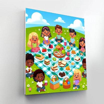 Jolly Picnic Fun Paint By Number