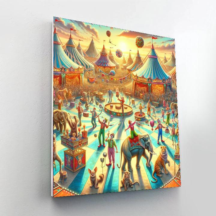 Whimsical Circus Adventure For Kids Numbered Painting Kits