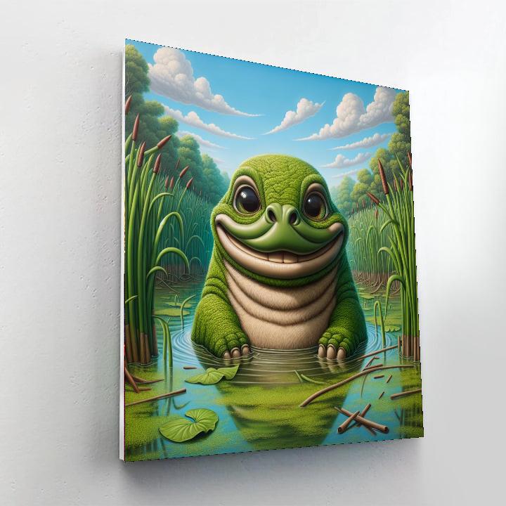 Bouncing Bunyip Paint By Number