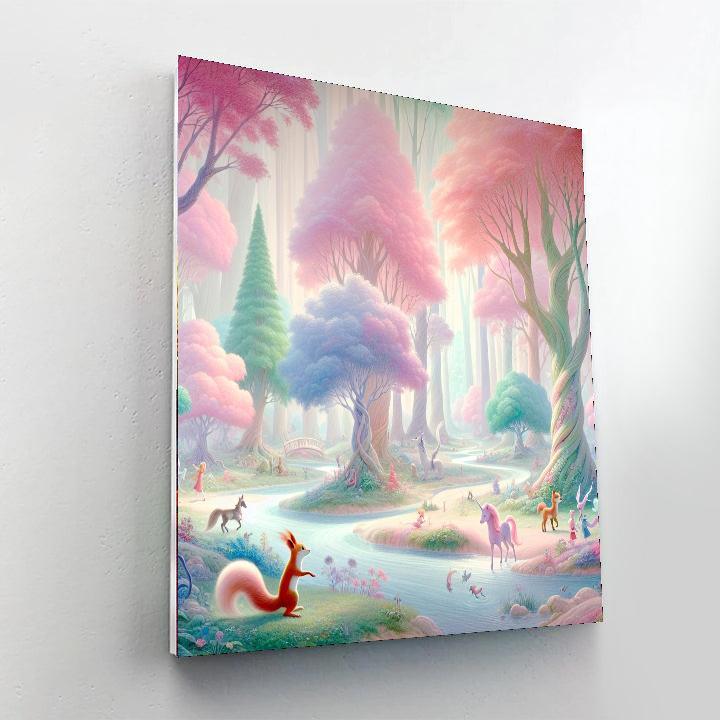 Pastel Woodland Fantasy Painting By Numbers Kit