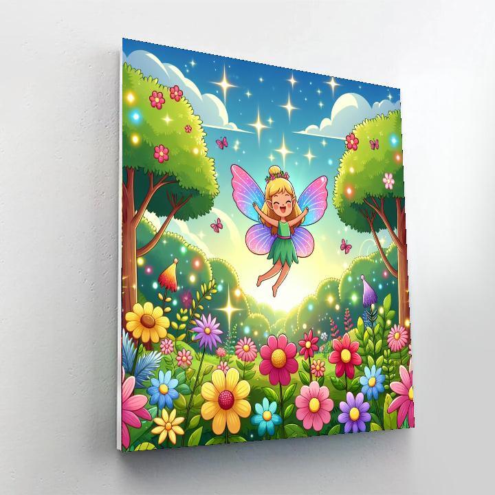 Magical Forest Fairy Number Painting