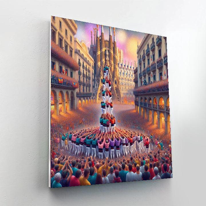La Merce Festival - Barcelona, Spain Painting By Numbers Kit