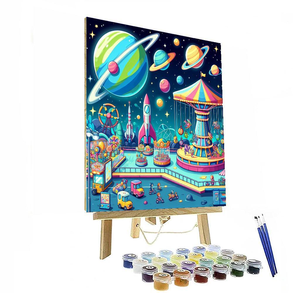 Cosmic Carnival Extravaganza Paint By Number