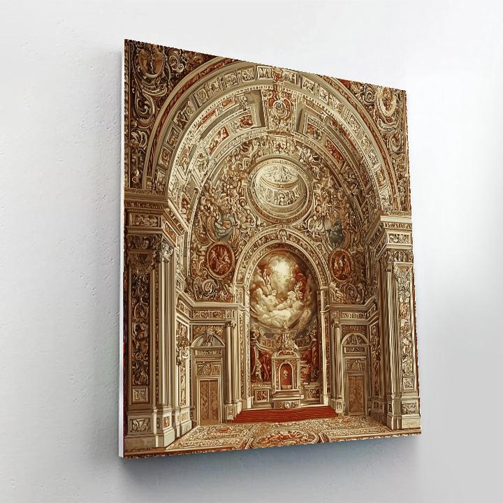 Raphael Inspired Intricate Renaissance Tapestry  Paint By Numbers