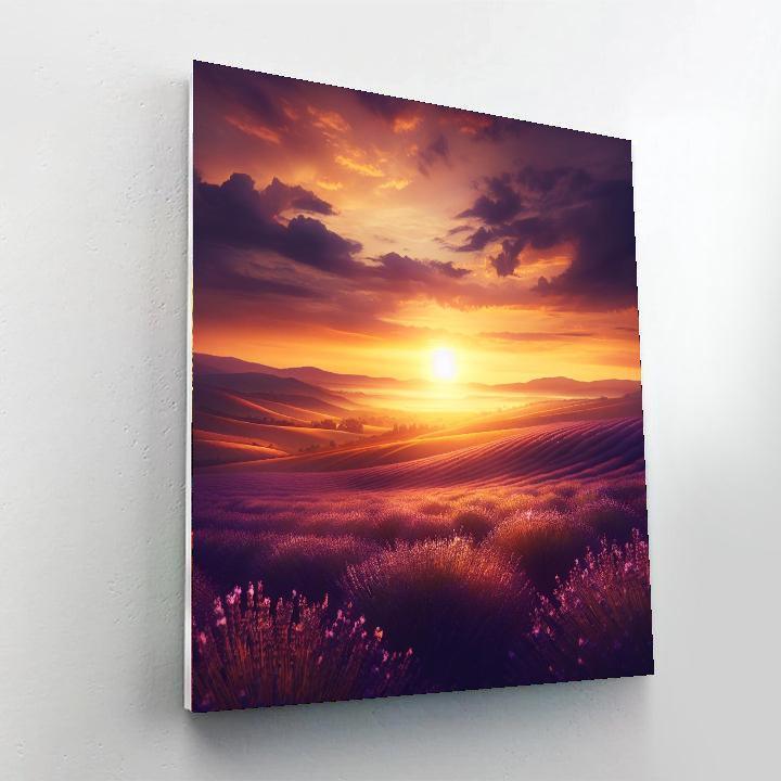 Lavender Sunset Dreamscape DIY Paint By Numbers