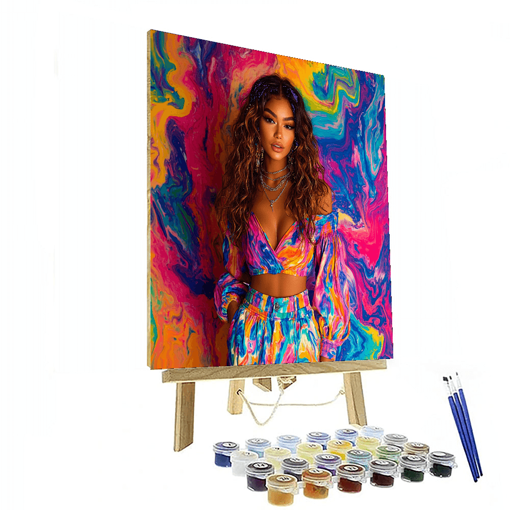Zendaya: The Bright Star Of A New Generation Paint By Numbers Art