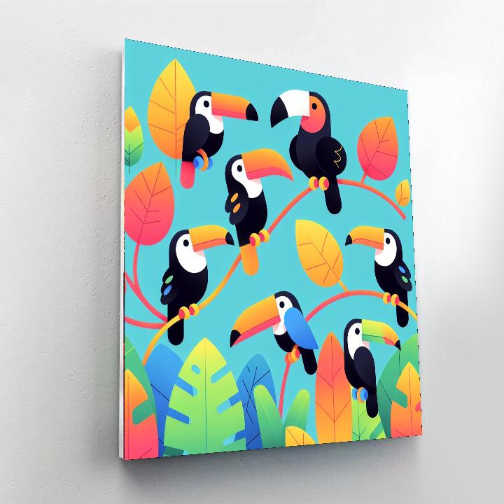 Tropical Toucan Talk Paint By Numbers