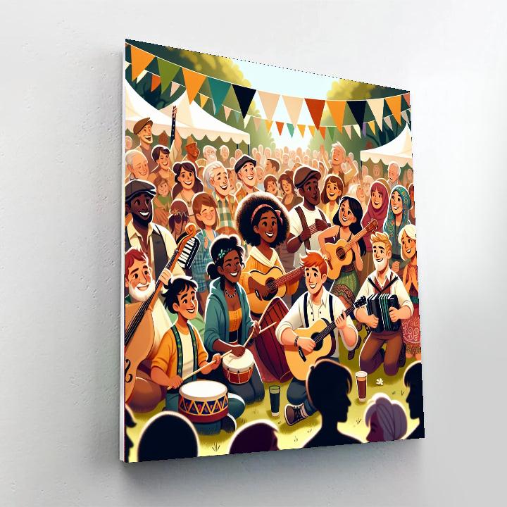 Celtic Music Festival - Ireland Paint By Color