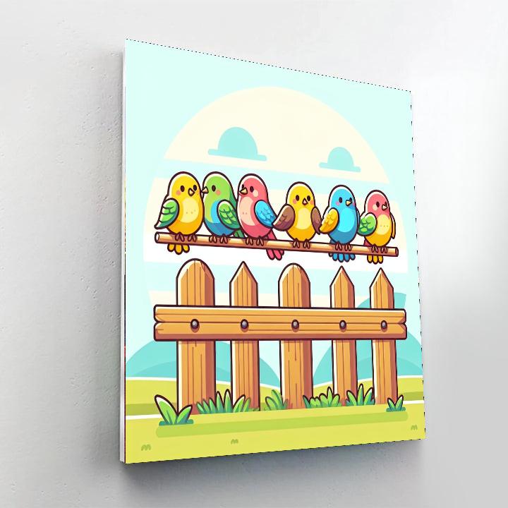 Singing Songbirds Painting Number Kit