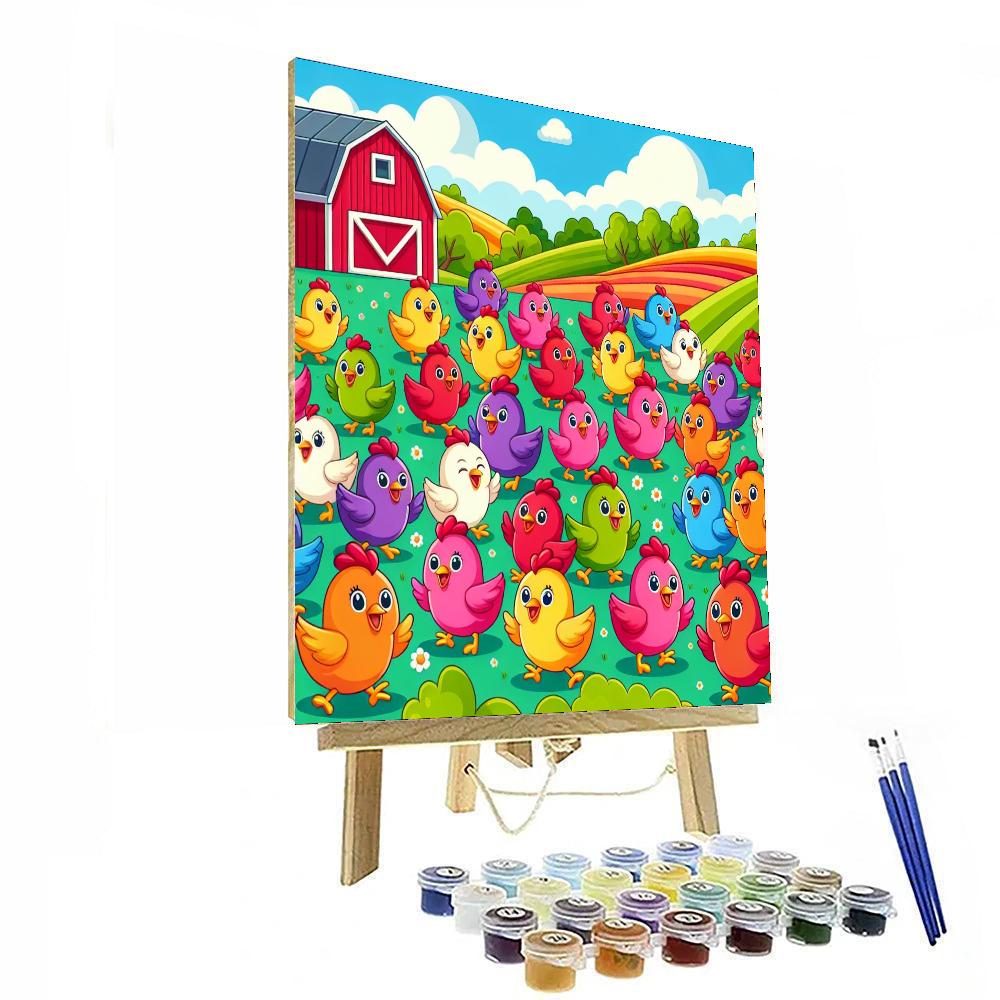 Cheery Chicken’s Farm Fest Paint By Numbers