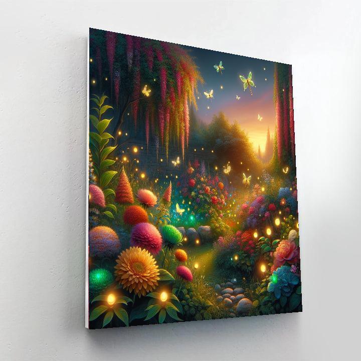 Dancing Fireflies In The Garden DIY Paint By Numbers