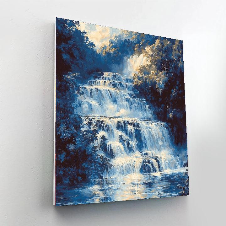 Michelangelo Inspired Ethereal Cascade  Paint By Numbers