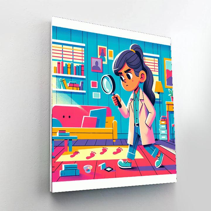 Little Detective Mystery Painting Number Kit