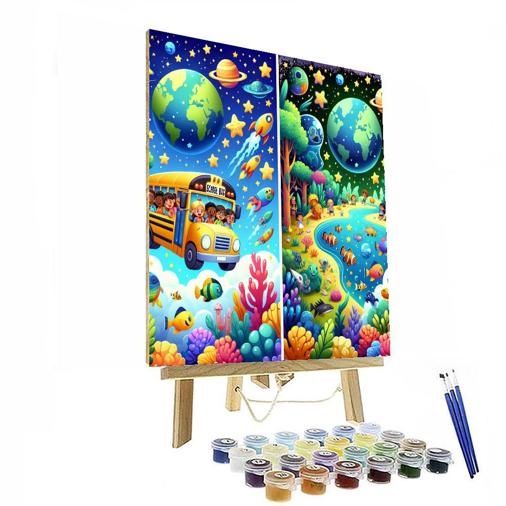 Magic School Bus Number Painting