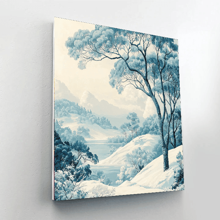 Friedrich Inspired Frosty Landscapes  DIY Paint By Numbers