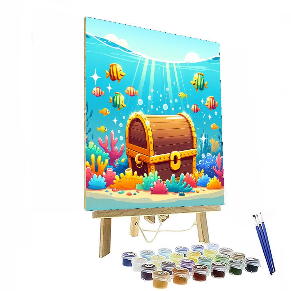 Ocean's Secret Treasure Painting Number Kit